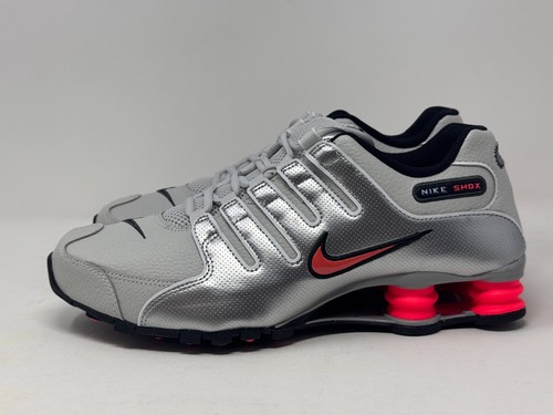 Nike shox silver gray red - silver,